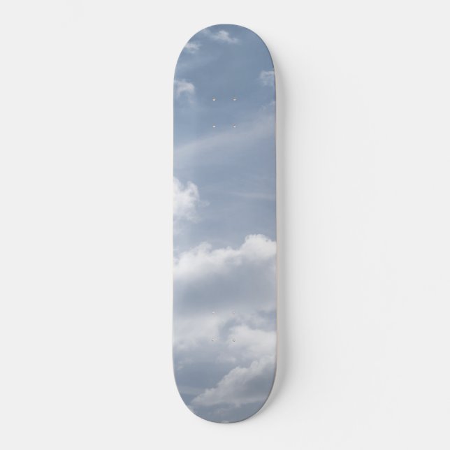 Dreamy Caribbean Clouds 12 Skateboard (Front)