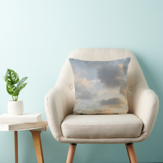 Dreamy Caribbean Clouds 9 Throw Pillow