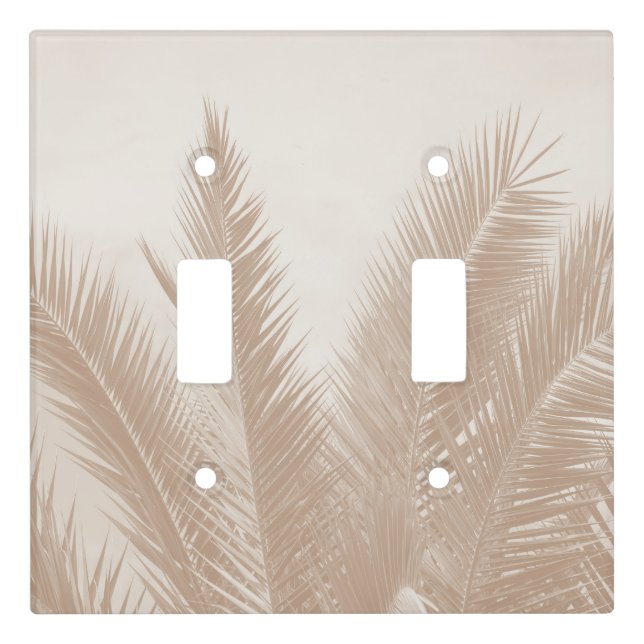 Dreamy Caribbean Palms #4 #tropical #palms #wall  Light Switch Cover (Front)