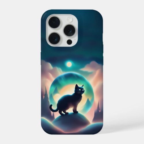 Dreamy cat iPhone 15 pro case