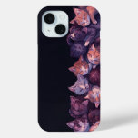 Dreamy Cat Nap – Wholesome Kitten Illustration iPhone 15 Case