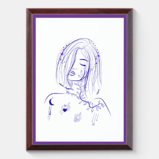 Dreamy Celestial Feminine Award Plaque