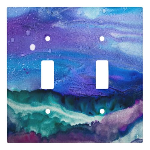 Dreamy Celestial Purples Art Light Switch Cover