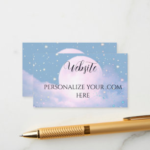Dreamy celestial wedding bathed in moonlight enclosure card