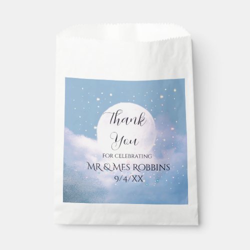 Dreamy celestial wedding bathed in moonlight favor bag