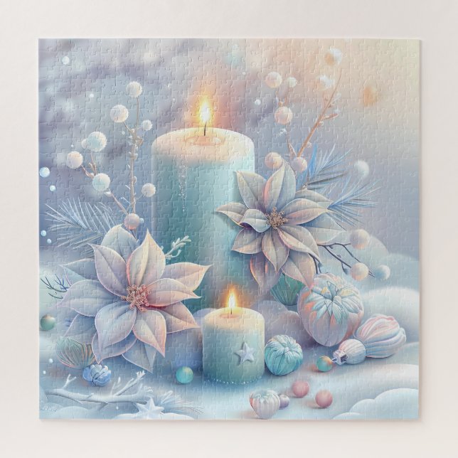 Dreamy Christmas Candles Puzzle (Vertical)