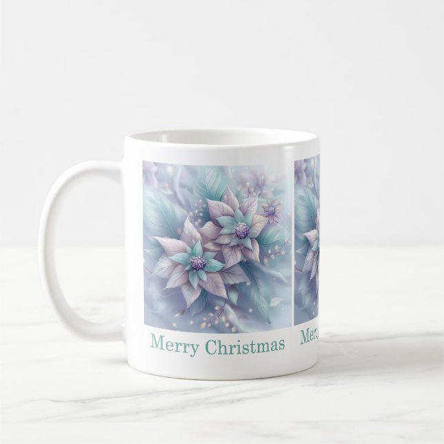 Dreamy Christmas Floral Mug (Left)