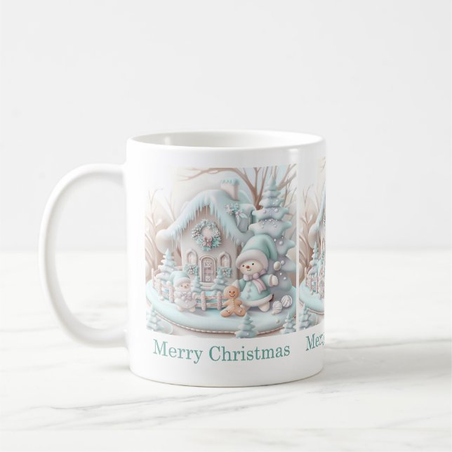 Dreamy Christmas Gingerbread House Mug (Left)