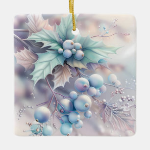 Dreamy Christmas Holly Ornament