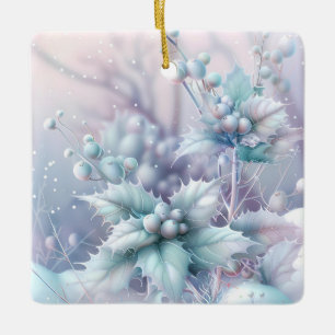 Dreamy Christmas Holly Ornament