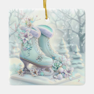 Dreamy Christmas Ice Skates Ornament