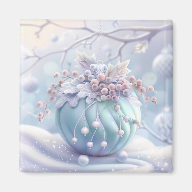 Dreamy Christmas Ornament Magnet (Front)