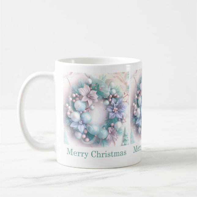 Dreamy Christmas Wreath Mug (Left)