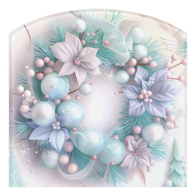 Dreamy Christmas Wreath Sign (Contour Front)