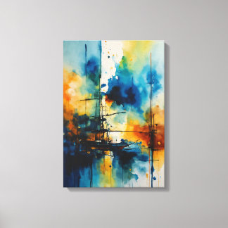 "Dreamy Cinematic Watercolor Masterpiece" Canvas Print