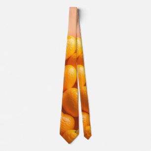 Dreamy Citrus Heart Neck Tie