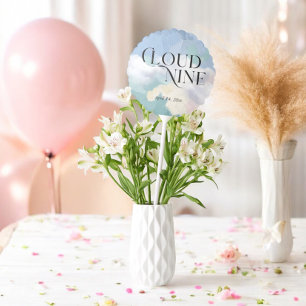 Dreamy Cloud Nine Pastel Baby Shower Balloon
