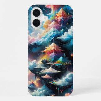 Dreamy Cloud Patterns with Soft Blues and Pinks iPhone 16 Plus Case