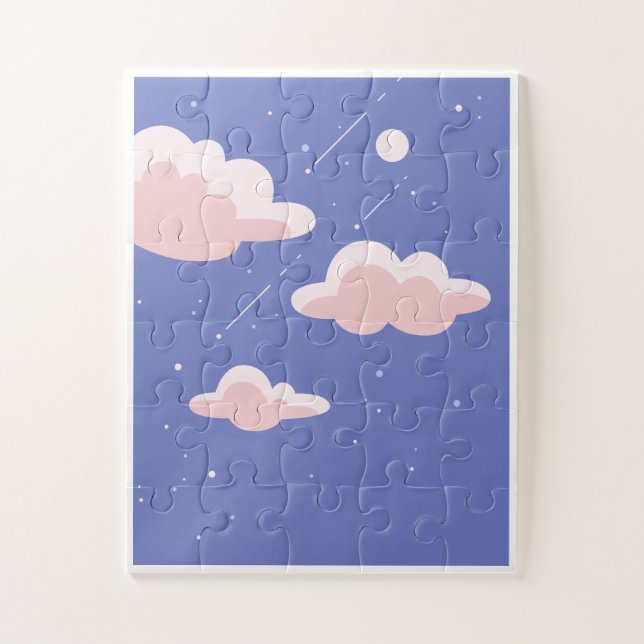 Dreamy Cloud Puzzle – Relaxing Sky Design (Vertical)