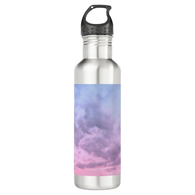 Dreamy Clouds 16 - Caribbean Sunset Stainless Steel Water Bottle (Front)