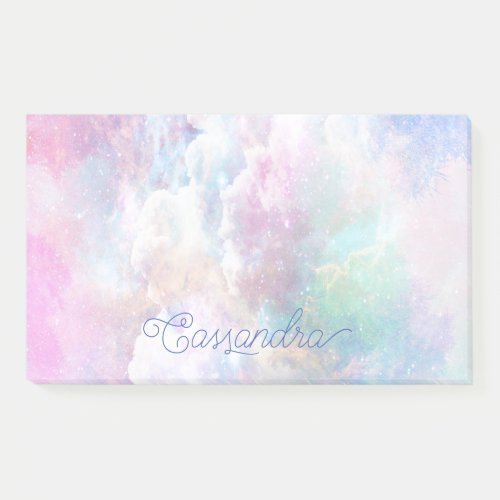 Dreamy Clouds and Stars Personalized  Post_it Notes