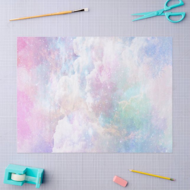 Dreamy Clouds and Stars Tissue Paper (Craft)