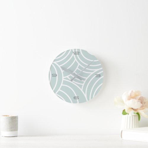 Dreamy Clouds Blue And White Acrylic Wall Clock