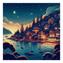 Dreamy Coastal Night