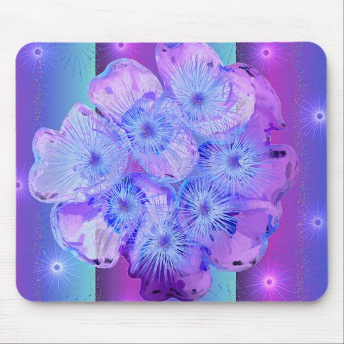 Dreamy Colors with a Crown of Thorns Plant Mouse Pad