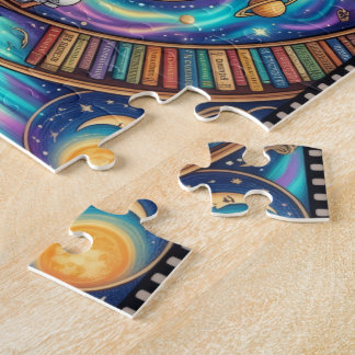 Dreamy Cosmic Library Jigsaw Puzzle