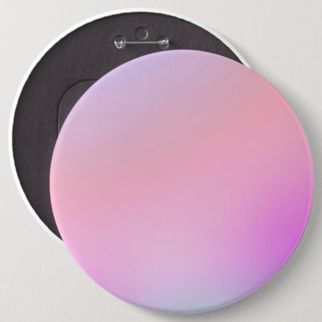 Dreamy Cotton Candy Pastel Gradient Button (Front & Back)
