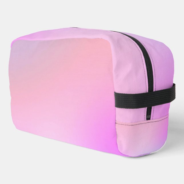Dreamy Cotton Candy Pastel Gradient Dopp Kit (Left Corner)