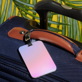 Dreamy Cotton Candy Pastel Gradient Luggage Tag