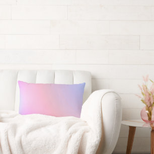 Dreamy Cotton Candy Pastel Gradient Lumbar Pillow