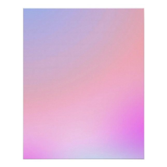 Dreamy Cotton Candy Pastel Gradient Poster (Front)