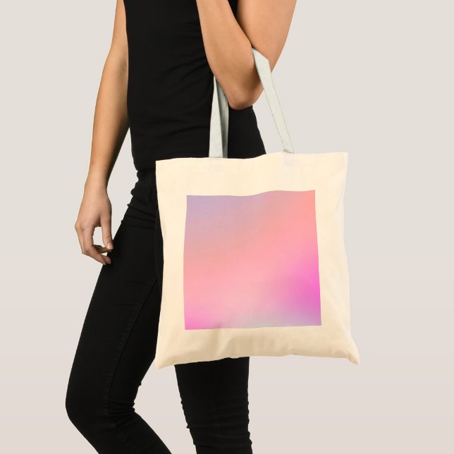 Dreamy Cotton Candy Pastel Gradient Tote Bag (Front (Product))