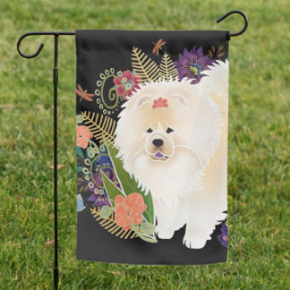 DREAMY CREAMY cream chow  Garden Flag
