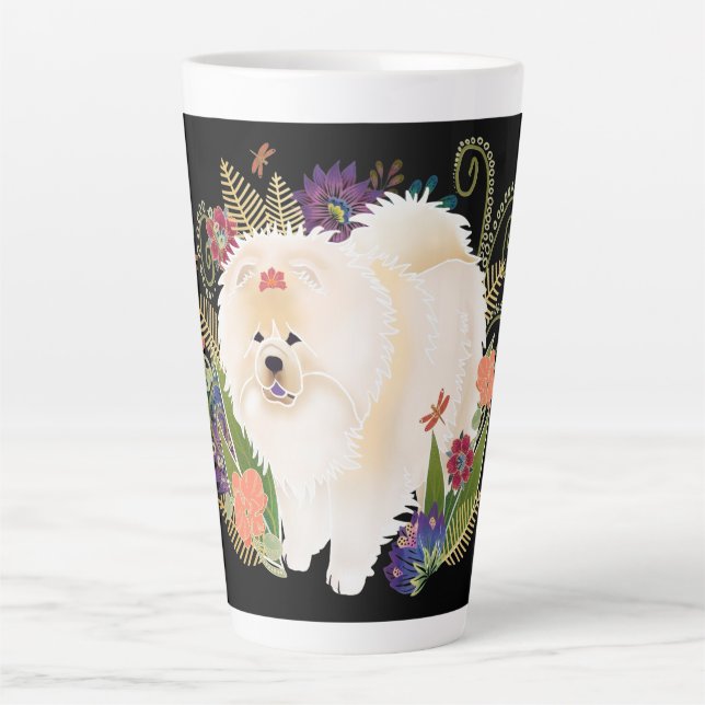 DREAMY CREAMY cream chow Latte Mug (Front)