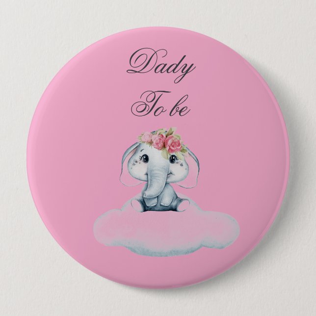 Dreamy Days with Rosie the Elephant.  Button (Front)