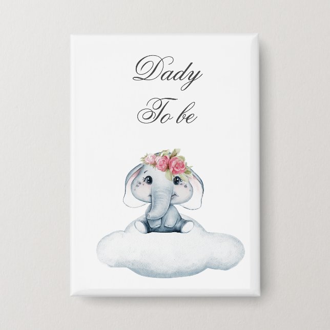 Dreamy Days with Rosie the Elephant.  Button (Front)