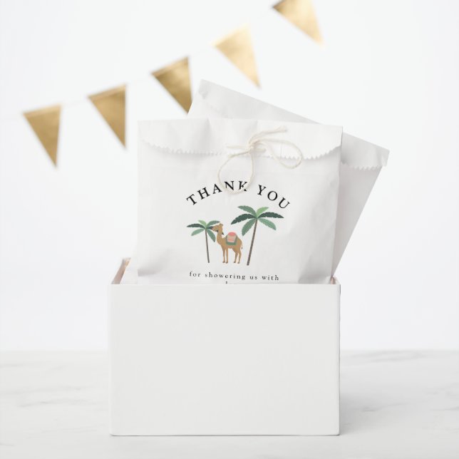 Dreamy Desert Cute Camel Baby Shower   Favor Bag (Party)