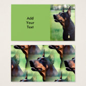 Dreamy Doberman Pinscher Face Painting (Front & Back)