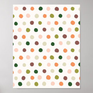 "Dreamy Dots" Whimsical & Colorful Polka Dot Art Poster