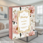 Dreamy dusty pink floral wedding memory album 3 ring binder<br><div class="desc">✅ For matching items search 193W in my collections ✅ Capture every special memory of your big day with our Wedding Ring Binder and Album Collection, featuring elegant dusty blue and pastel blue watercolor flowers accented by shimmering gold glitter ovals. Perfect for a modern, boho, or romantic wedding theme, these...</div>