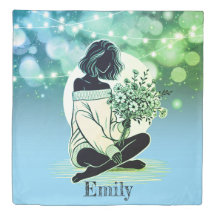 Dreamy Elegance: A Woman's Quiet Reflection