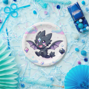 Dreamy Enchanted Dragon Baby Shower Paper Plates