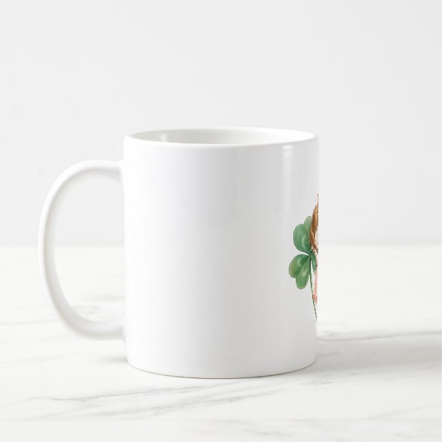 Dreamy Fairy With Clover Magic Dancing Coffee Mug (Left)