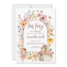 Dreamy Fairyland Baby Shower Invitation