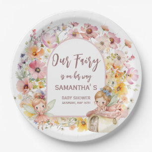 Dreamy Fairyland Baby Shower Paper Plates