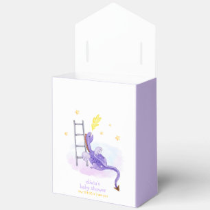 Dreamy Fairytale Dragon Cloud Stars Baby Shower Favor Boxes